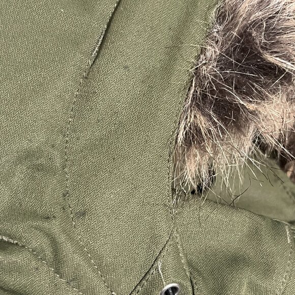 Marmot Womens Chelsea Down Coat Sz XXL Green Puffer 700 Fill Fur Hood Waterproof - Picture 15 of 15